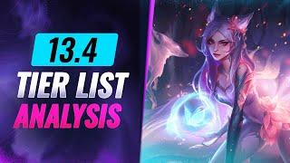 NEW Tier List Patch 13.4 IN DEPTH ANALYSIS - League of Legends Season 13