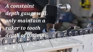 Chainsaw Teeth keeping them the same length for better cutting performance