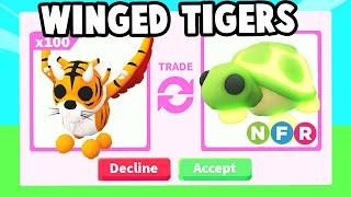 Trading WINGED TIGERS in Adopt Me!