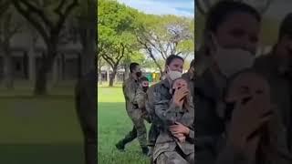 Beautiful U.S Military Girls training 