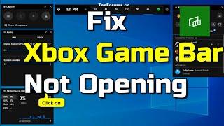 How To Fix Xbox Game Bar Not Opening or Not Working in Windows 10