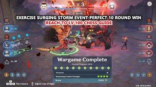 Exercise Surging Storm 5.2 Auto Chess Event Perfect 10 Round Win : Reach to Lv 100 Chess Guide