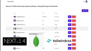 Next.js 14 CRUD Create Read Update and Delete - MongoDB Daisyui Tailwind