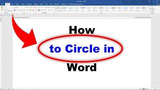 How to Circle Something in Word (Microsoft)