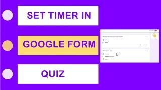 How To Add Timer in Google Forms Quiz | Put timer to google forms
