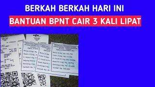 Bantuan bpnt cair 3 kali lipat bulan November