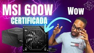 FUENTE  MAG 600W CERTIFICADA | Unboxing en español | SORPRENDENTE MSI