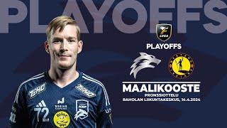 F-Liiga: Pronssiottelu, Nokian KrP–Indians, Maalikooste, 14.4.2024