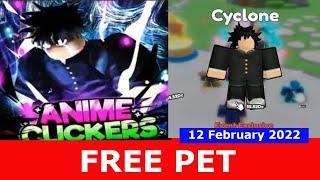 NEW UPDATE [FREE PET!] ALL CODES! Anime Clicker Simulator ROBLOX | February 12, 2022