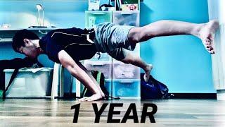 My 1 year planche progress. The result of hardwork and dedication.
