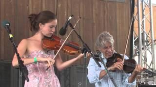 Darol Anger, Brittany Haas and Tristan Claridge "Old Dangerfield" 8/13/11 Rangeley, ME