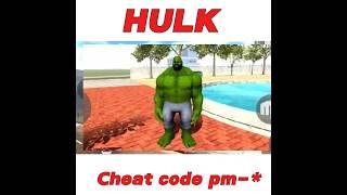 Hulk Cheat Code  ! Indian Bike driving 3d New Update || Hulk in bike game new update