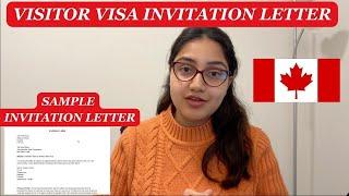 How to write Invitation letter for Canada Visitor Visa| Sample Letter Included| Letter Format