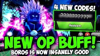 [4 CODES] Boros's New Buff Made him ABSOLUTELY OP! | Anime Last Stand Update