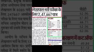 लेखपाल कटऑफ जारी | PET Cutoff For UP Lekhpal | PET Percentile For Lekhpal | UP Lekhpal Cutoff 2022