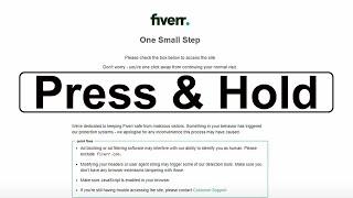 Fiverr Press And Hold II What is Fiverr Press And Hold By Outsourcing BD Institute
