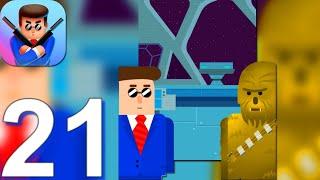 Mr Bullet - Gameplay Walkthrough Part 21 Seasons Space Wars All Levels (Android,iOS)