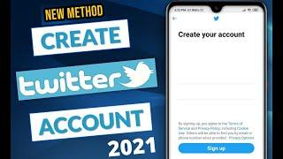 how to create twitter account 2021(update method) || twitter account kaise banaye