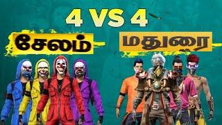4 VS 4  Pro players Custom Match || Madurai Vs Salem || OP Gameplay -Garena Free Fire 