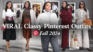 Recreating 10 Classy & Elegant Pinterest Outfits for Fall 2024