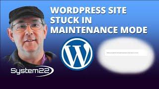 Wordpress Site Stuck In Maintenance Mode 