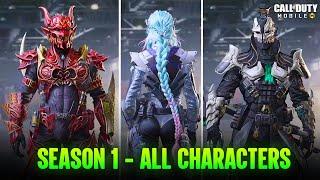 Season 1 (2025) All Free & Paid Characters CODM - COD Mobile Leaks