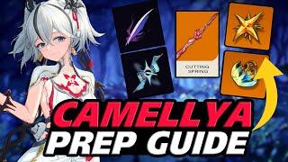 CAMELLYA COMPLETE GUIDE - CHARACTER MATERIALS - TEAMS - ECHOES - WEAPONS AND MORE!!