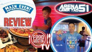 The Main Event Entertainment Bowling Laser Tag Review - Katy, TX - Food Addiction TV