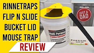 RinneTraps Flip N Slide Bucket Lid Mouse Trap REVIEW