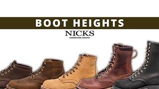 Boot Height Options | Nicks Handmade Boots