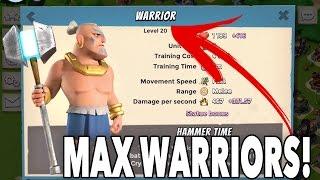 NEW MAX LEVEL WARRIORS! | Boom Beach Max Warriors Attack Gameplay