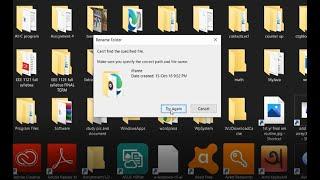 cannot rename folder in pc [need solution]