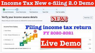 How to file income tax return online | Income Tax Return filing 2020-21 online | ENGLISH