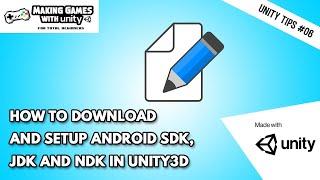 How to download and set up Android SDK, JDK, and NDK - Unity Tips #06