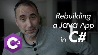 Rebuilding a Java App in C# .Net