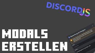 Modals erstellen! | Discord.JS #004 | DerCoderJo