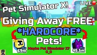 ROBLOX PET SIMULATOR X HARDCORE AUTO FARM  LEVEL UP FAST