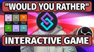 "WOULD YOU RATHER" Twitch Channel Point Game | Streamerbot Tutorial