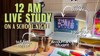 live  | (cram) study with me at 12AM on a school night to prepare for my face-to-face exams! 