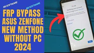 Frp Bypass asus zenfone remove account google android 8-9 new method without Pc 2025