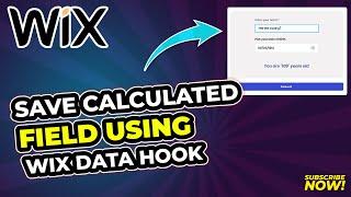 Save Calculated Field Using WIX Data Hooks | EASY STEPS‼ | Wix Ideas