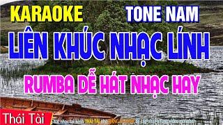 KARAOKE TONE NAM | Liên Khúc Trữ Tình Bolero | DỄ HÁT NHẤT |Beat Thái Tài