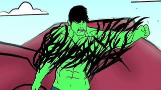 hulk vs venom animation