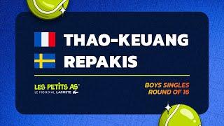 Les Petits As 2024 | Boys Singles Round of 16 | Rafaël THAO-KEUANG vs William REPAKIS