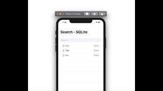Create a search bar with search history - Swift UI, iOS