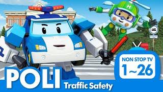 [Traffic Safety with POLI] Full Episodes│1~26 Episodes│2 Hour│Robocar POLI TV