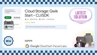 Cloud Storage: Qwik Start - CLI/SDK || GSP074 || [2025] #qwiklabs #arcade