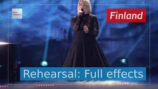 Norma John - Blackbird - Finland - Rehearsal (Full Effects) - Eurovision Song Contest 2017 (4K)