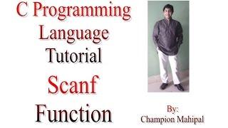 C Programming Language Tutorial 10. Use of scanf function