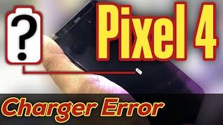 Exclamation mark Google Pixel 4xl Charger Error